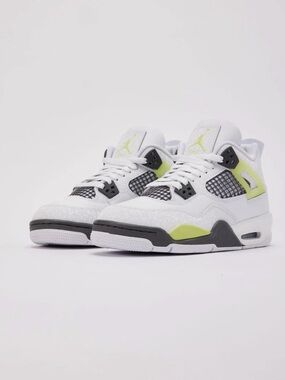 Jordan Kids White, Black & Volt Sneakers